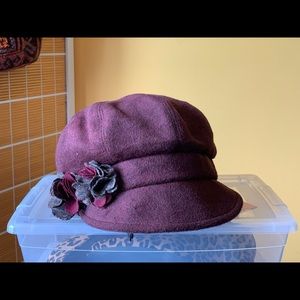 Plum Newsboy Hat